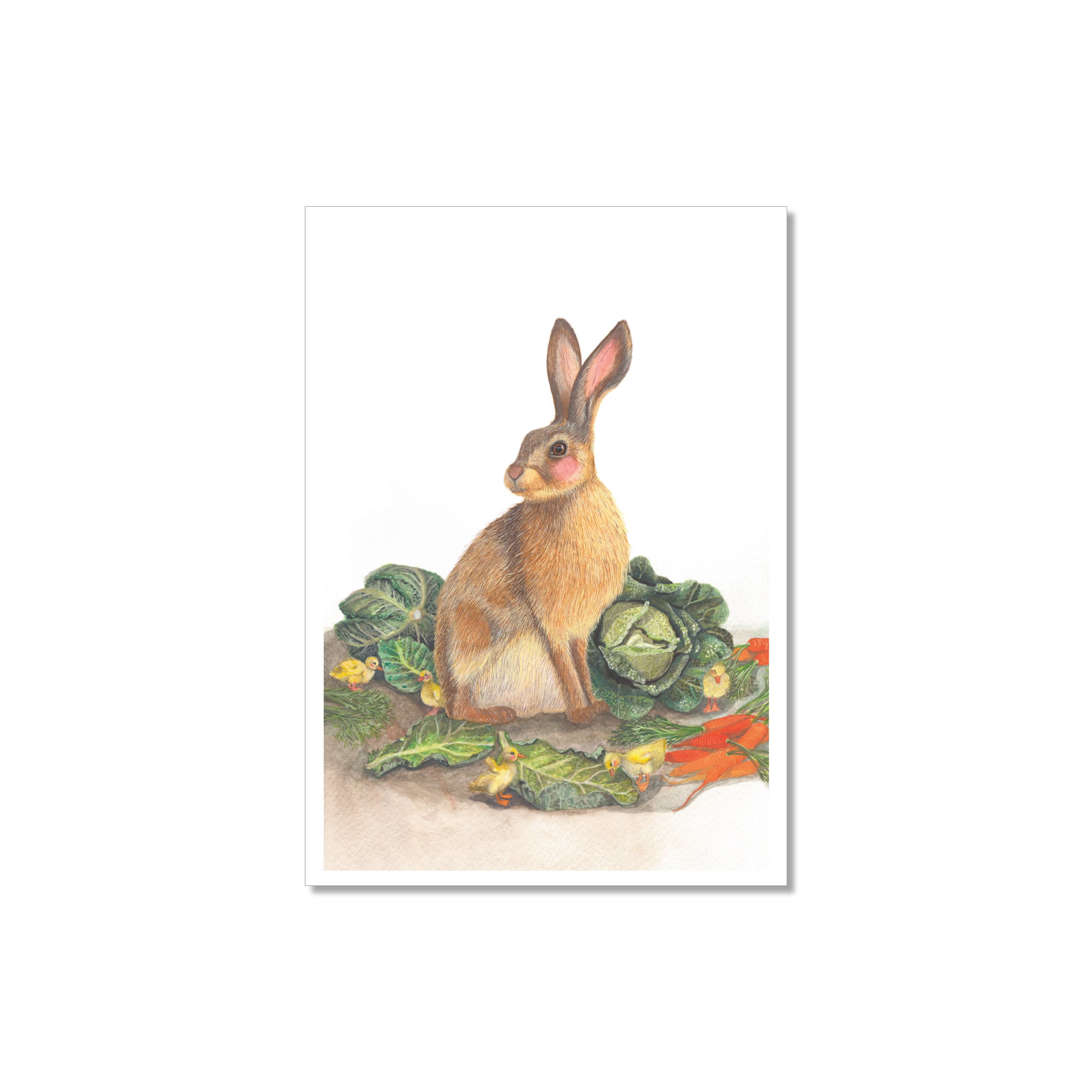 Kunstdruck - Ist das der Osterhase - Illustration auf Recyclingpapier für Kinder - A3
