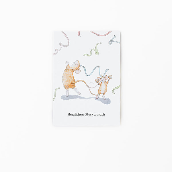 Glückwunschkarte "Herzlichen Glückwunsch"