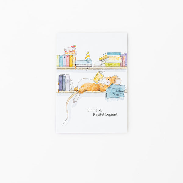 Glückwunschkarte "Ein neues Kapitel beginnt"