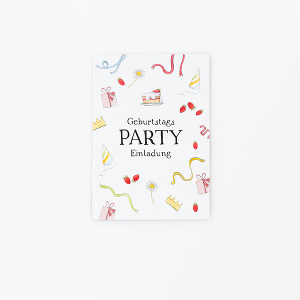 Einladung "Geburtstags PARTY Einladung - SET