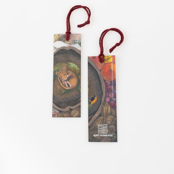 Lesezeichen mit Kordel "Ein Walnussschlaf"