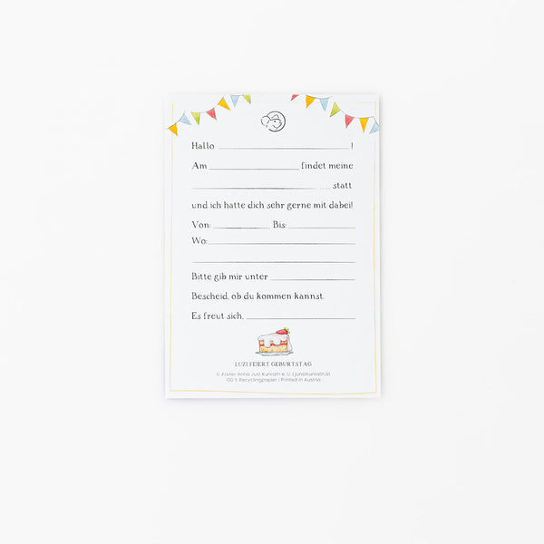 Einladung "Geburtstags PARTY Einladung - SET