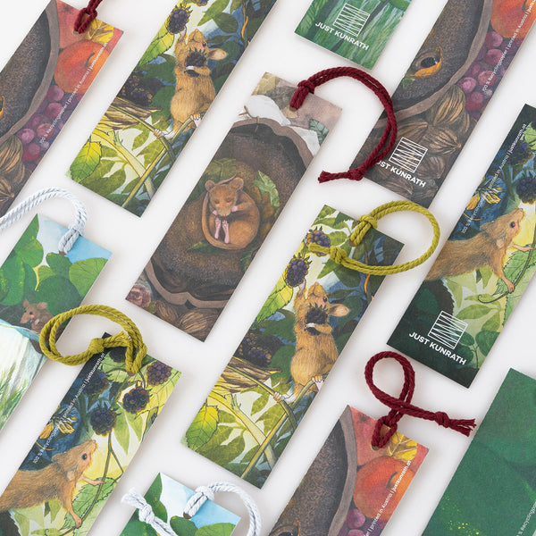 Lesezeichen mit Kordel "Ein Walnussschlaf"