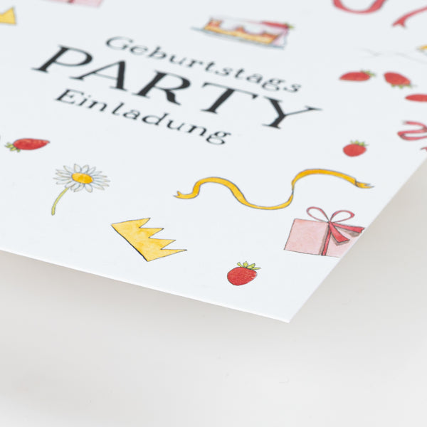 Einladung "Geburtstags PARTY Einladung - SET