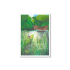 Kunstdruck - Freundschaft - Fisch und Maus - Boot - Walnuss - Illustration für Kinder - Format A3